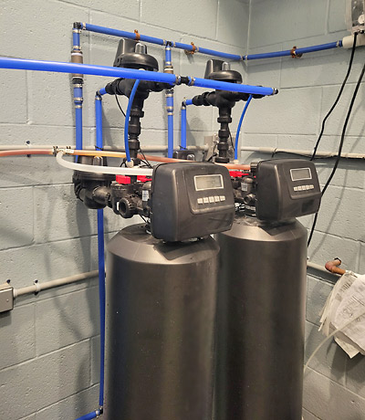 Separate Source Backwash, No Hard Water Bypass System